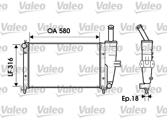 Radiator, engine cooling (734225)