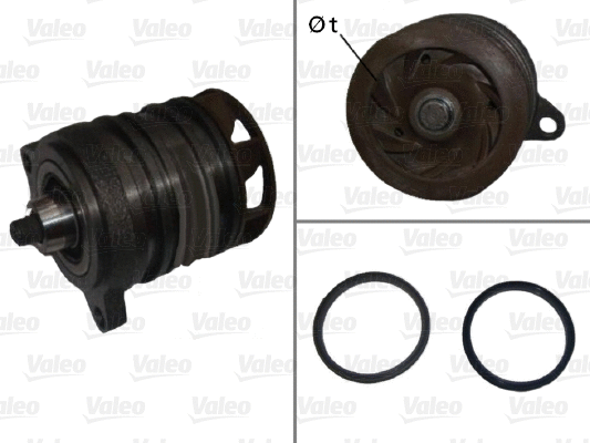 Water Pump, engine cooling (506726)