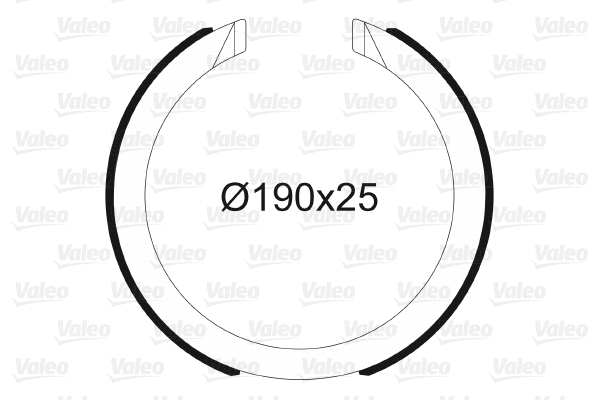 Brake Shoe Set, parking brake (564197)