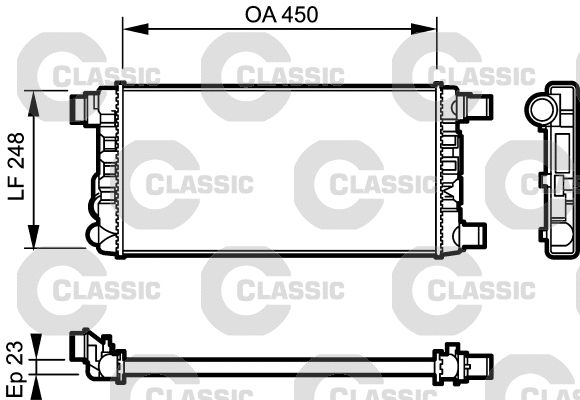Radiator, engine cooling (230309)