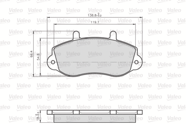 Brake Pad Set, disc brake (872302)