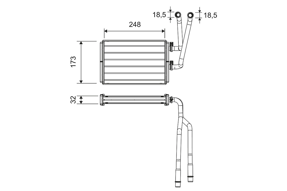 Heat Exchanger, interior heating (811523)