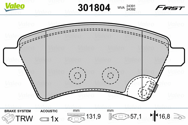 Brake Pad Set, disc brake