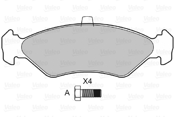 Brake Pad Set, disc brake (598043)