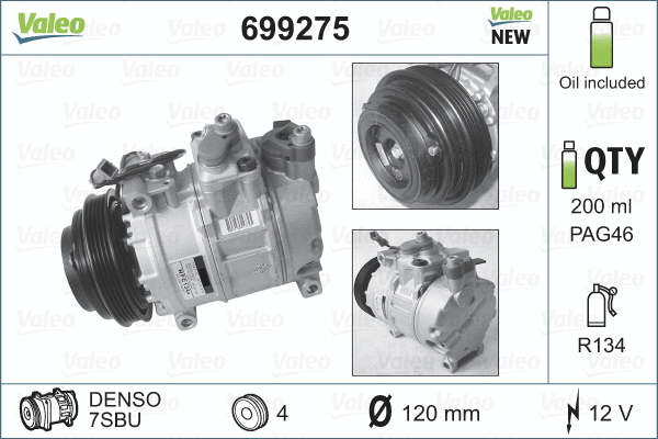 Compressor, air conditioning (699275)