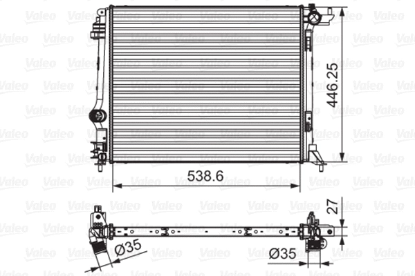 Radiator, engine cooling (701662)