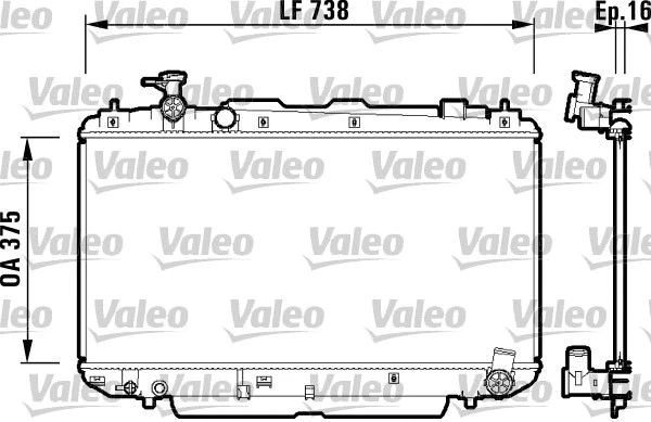 Radiator, engine cooling (734182)