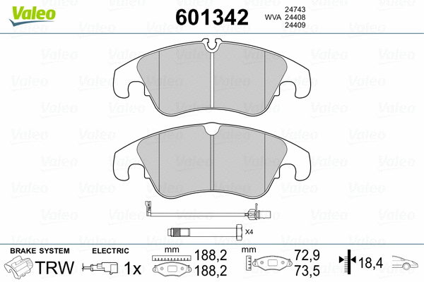 Brake Pad Set, disc brake