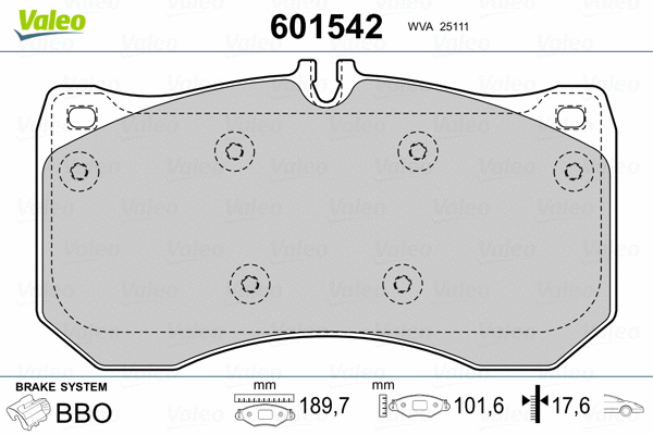 Brake Pad Set, disc brake