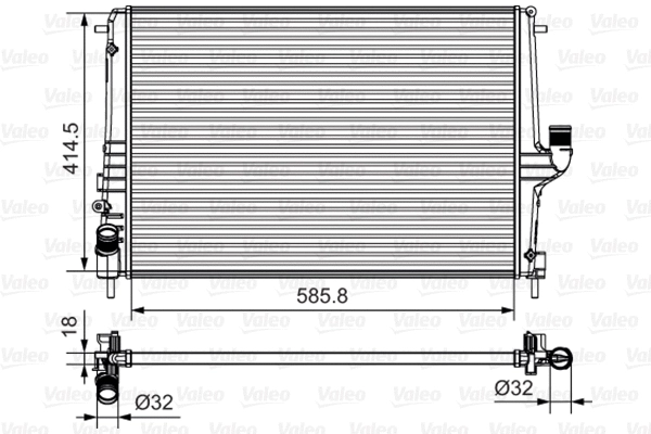 Radiator, engine cooling (735635)