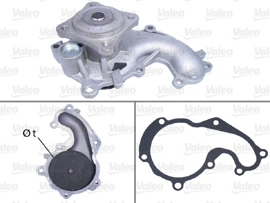 Water Pump, engine cooling (506641)