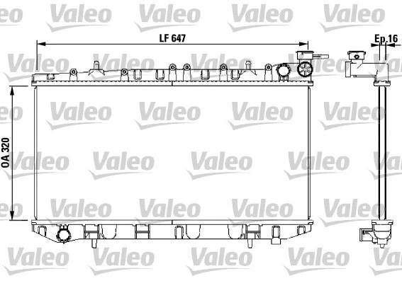 Radiator, engine cooling (731670)