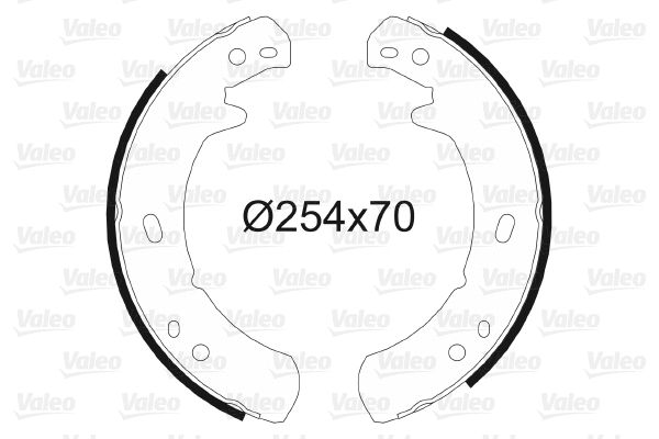 Brake Shoe Set, parking brake (564053)