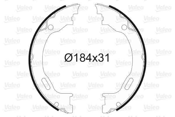 Brake Shoe Set, parking brake (564010)