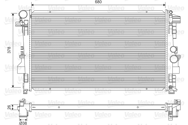 Radiator, engine cooling (734887)
