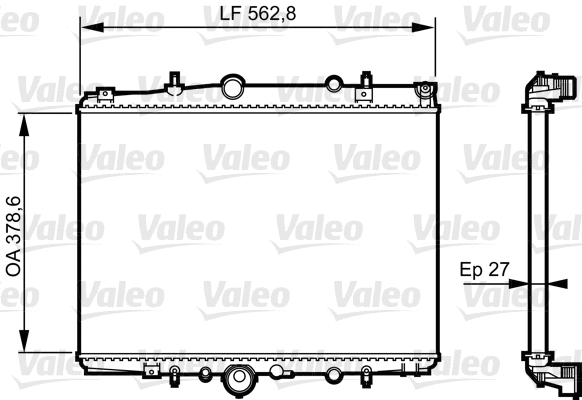Radiator, engine cooling (732600)