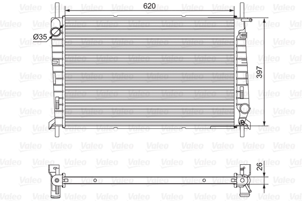 Radiator, engine cooling (701527)