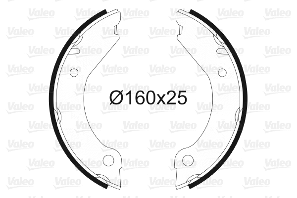 Brake Shoe Set, parking brake (562765)
