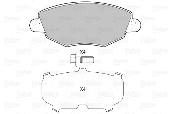 Brake Pad Set, disc brake (598433)