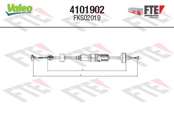 Cable Pull, clutch control (4101902)