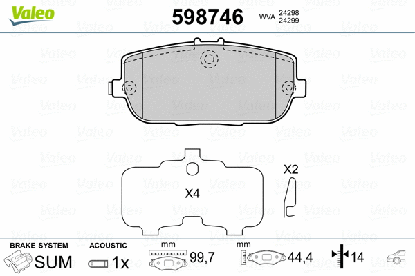 Brake Pad Set, disc brake