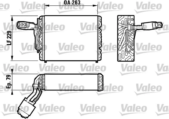 Evaporator, air conditioning (817031)