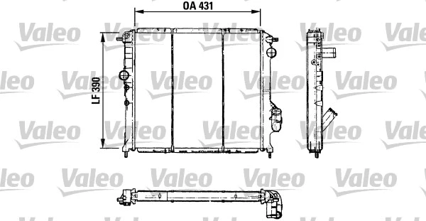 Radiator, engine cooling (730501)
