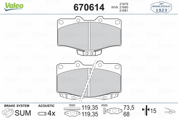 Brake Pad Set, disc brake