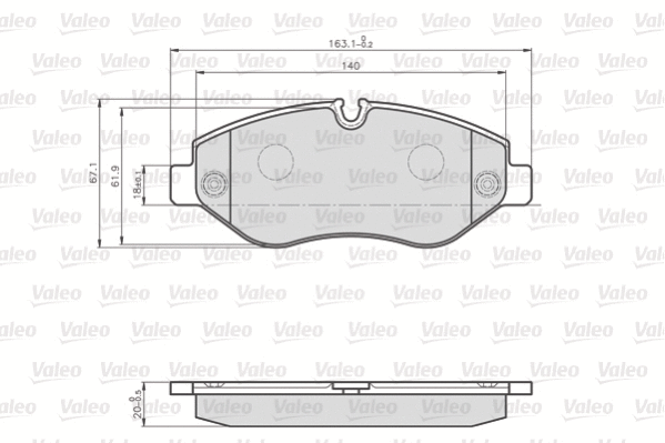 Brake Pad Set, disc brake (872192)