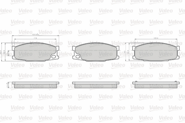 Brake Pad Set, disc brake (872501)