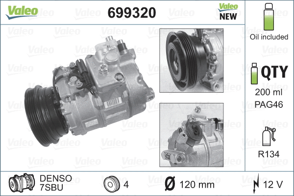 Compressor, air conditioning (699320)