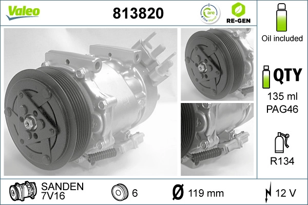 Compressor, air conditioning (813820)
