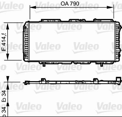 Radiator, engine cooling (731611)