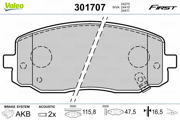Brake Pad Set, disc brake