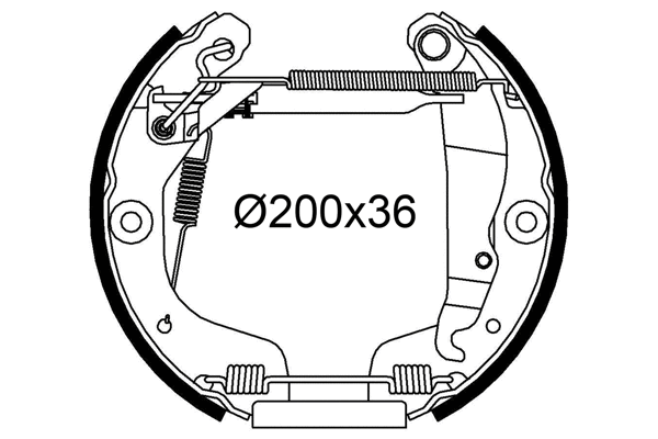 Brake Shoe Set (554986)
