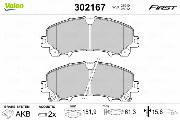 Brake Pad Set, disc brake