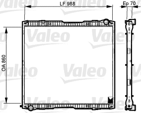 Radiator, engine cooling (733540)