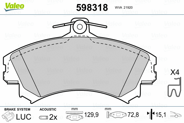 Brake Pad Set, disc brake