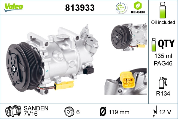 Compressor, air conditioning (813933)