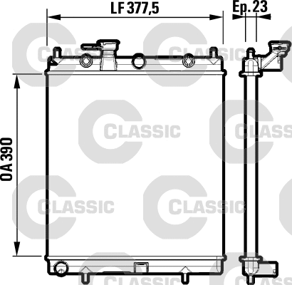 Radiator, engine cooling (232718)
