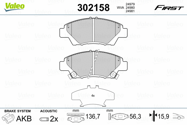 Brake Pad Set, disc brake