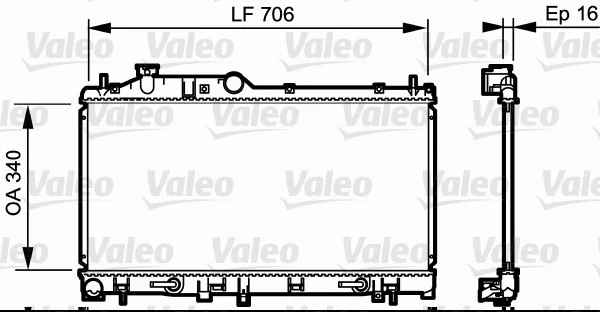 Radiator, engine cooling (735212)