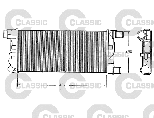 Radiator, engine cooling (230520)