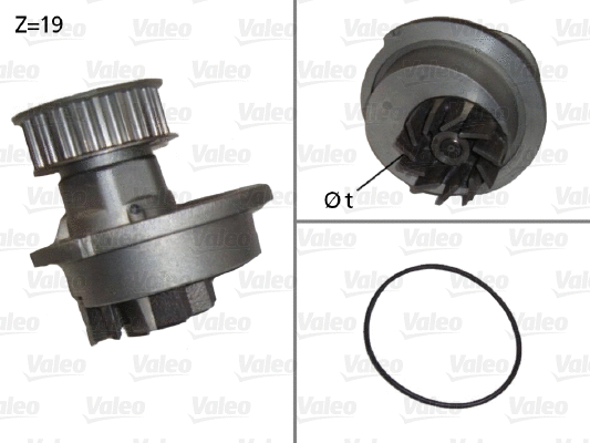 Water Pump, engine cooling (506647)