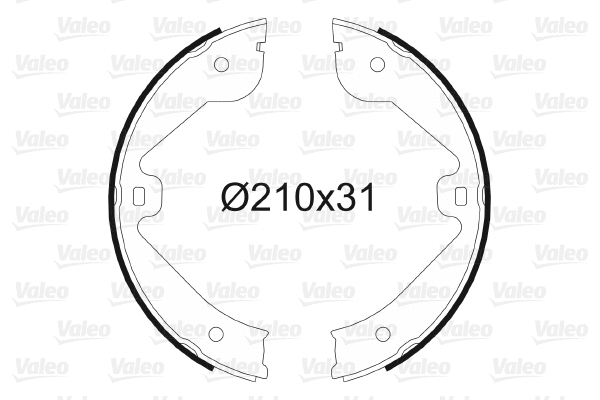 Brake Shoe Set, parking brake (564069)