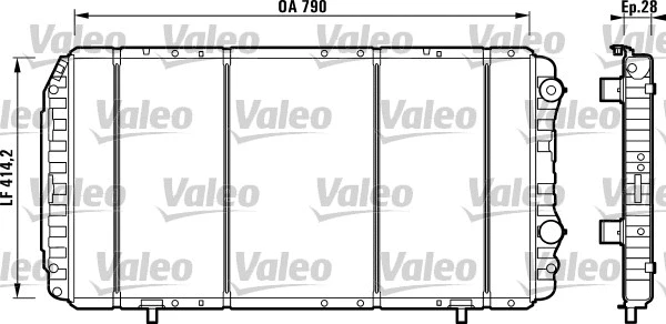 Radiator, engine cooling (732914)