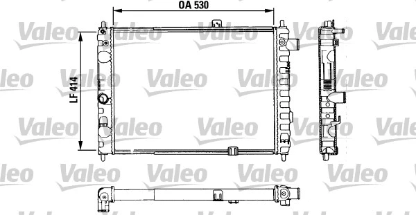 Radiator, engine cooling (883853)