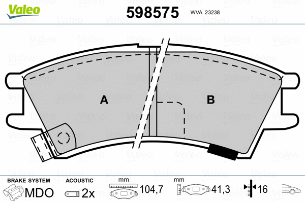 Brake Pad Set, disc brake