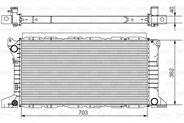 Radiator, engine cooling (701525)