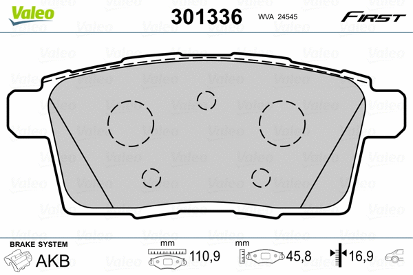 Brake Pad Set, disc brake